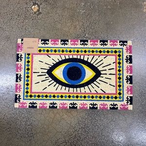 👁️EYE DOOR MAT👁️ Spirit Eye Coir Evil Eye Door Mat Home Decor NWT